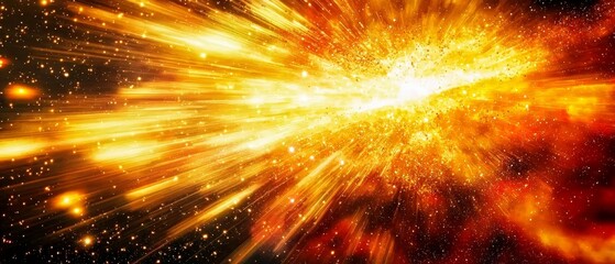 Wall Mural - witness the beauty of cosmic energy in explosive celestial events.