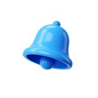 © Bayu Tri Nugroho - Blue 3D Notification Bell Icon Isolated on Transparent Background Reminder Alert Glossy Render