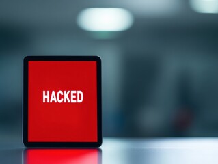 Aufkleber - Critical Infrastructure Cybersecurity Alert Urgent Digital Risk Management for Healthcare Technology - Immersive Incident Response Training Visualization