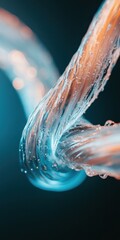 Aufkleber - Liquid Innovation High-Resolution Fluid Dynamics Visualization - Next-Gen Water Technology for Sustainable Design and Digital Transformation