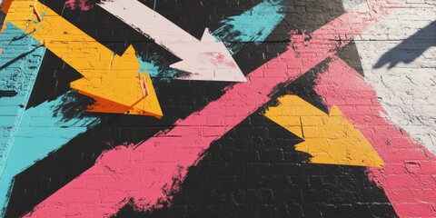 Poster - Vibrant Reach As High As You Can Day Breakthrough Creativity with Bold Urban Arrow Strategy - Innovative Mindset Visualization for Gen Z Marketing Trends