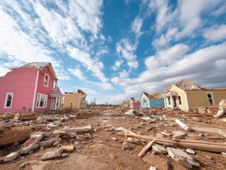 Poster - Climate Resilience Visualization Tornado Devastation Reveals Urgent Need for Sustainable Housing and Adaptive Urban Infrastructure Design
