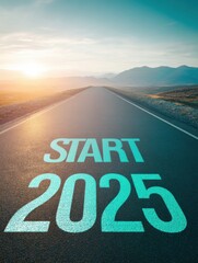 Poster - Future Forward Strategic 2025 Vision - Inspirational Roadmap for Business Innovation, Digital Transformation, and Purpose-Driven Growth Strategies