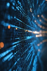 Fototapete - Cyber Intelligence Visualization Next-Gen Digital Defense Mapping with AI-Powered Global Surveillance Technology for Strategic Military and Cybersecurity Applications