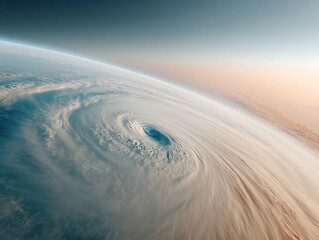Poster - Climate Crisis Visualization Mesmerizing Hurricane Satellite Imagery Revealing Atmospheric Dynamics, Geospatial Research and Environmental Science Communication