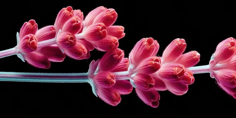 Poster - Vibrant Botanical Macro Hyacinth Cluster in High-Definition Wellness Aesthetic - Emerging Digital Florals for Mindful Design and Creative Content