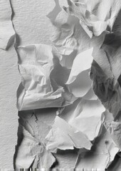 Leinwandbilder - Post-Digital Texture Exploration Deconstructed Paper Abstraction for Creative Branding, Mixed Media Design, and Innovative Visual Communication Strategies