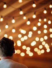 Poster - Immersive Atmospheric Lighting Soft Bokeh Illumination Capturing Contemplative Moment in Contemporary Minimalist Design - Emotional Storytelling and Experiential Marketing Imagery