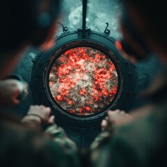 Aufkleber - Immersive Cyber Defense Visualization High-Stakes Tactical Monitoring with AI-Enhanced Threat Detection for Next-Generation National Security Strategies