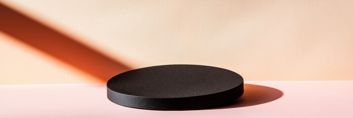 Aufkleber - Minimalist Product Podium Neo-Luxe Shadow Play Design for Premium Brand Storytelling - Sophisticated Commercial Trend in Soft Contemporary Aesthetic
