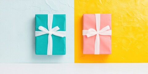 Poster - Millennial Color Pop Gift Exchange Vibrant Corporate Gifting Trends in Minimal Design - Modern Networking and Professional Relationship Marketing