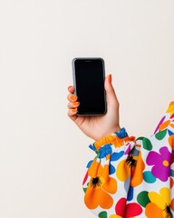 Poster - Vibrant Digital Lifestyle Colorful Y2K Fashion Meets Minimalist Smartphone Technology - Playful Gen Z Mobile Engagement and Trendsetting Communication