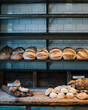 © Cavan - artisan sourdough baked bread in a row in a bakery in Sweden