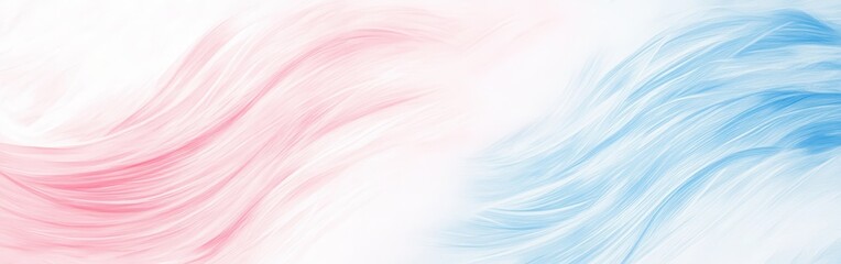 Wall Mural - Elegant Pencil Strokes: Gradient Background with Flowing Waves in Pink and Blue for Artistic and Versatile Designs