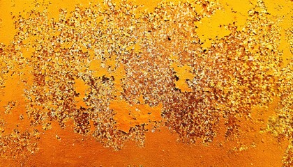 Aufkleber - peeling orange paint texture with rust and cracked surface ideal for graphic design, grunge background, or urban art

