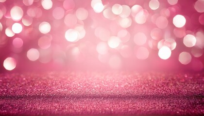 Abstract bokeh circle shiny light and pink background