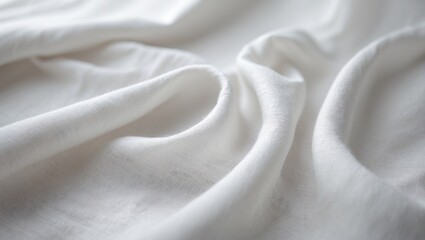 Aufkleber - White linen fabric texture