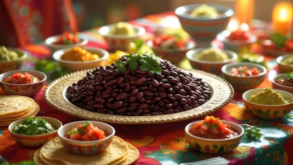 Poster - A Blurred Closeup of a Simple Dinner Table Decoration