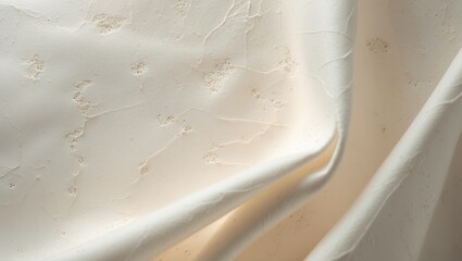 Poster - Background composed of a sheet exhibiting a light beige fibrous texture