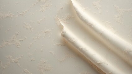 Poster - A light beige fibrous texture sheet serving as the background