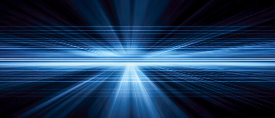 Wall Mural - A blue light with a white line in the middle