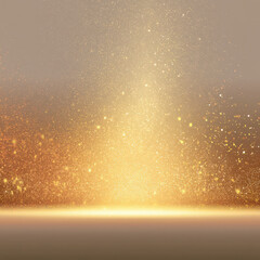 Wall Mural - A gold background with a lot of sparkles