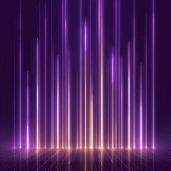 Wall Mural - A purple background with yellow lines