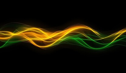 Poster - Abstract glowing waves