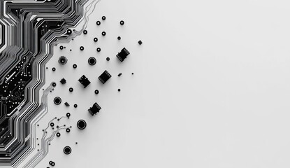 Poster - Abstract Circuit Board Design