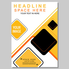 modern design flyer template. design for a business with a modern concept with a headline and pictur