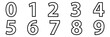 © RadiantForms - Number icon. place numbers doodle hand drawn icon set. Outline drawing number 1, 2, 3, 4, 5, 6, 7, 8, 9 line clipart symbol.