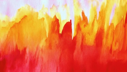 Leinwandbilder -  vivid red and yellow abstract watercolor texture for creative backgrounds, print design, or wall art with fiery gradient