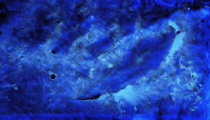Poster -  abstract deep blue watercolor texture with stormy horizon, ideal for print design, website background, or album cover
