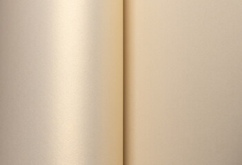 Fototapete - Paper background with satin texture. Smooth surface in pale gold, cream, and beige gradient, glossy matte finish, warm shimmer, elegant neutral tone, refined minimal composition..