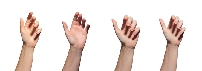 hand reaching out, ready to grab or hold something. palm open with fingers extended, symbolizing off
