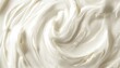 © Andrey - Creamy swirl texture of white whipped cream or lotion close-up