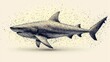 © intan ptra - Abstract Shark: Polygonal Ocean Predator Art