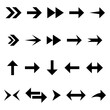 © mytour - Arrow Icon Set. Arrow Vector Icon in line style design. Symbol of Arrow. Vector illustration. Flat Design.