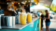 © Oksana Arhangelova - Refreshing iced drinks on a sunny day at a vibrant outdoor market