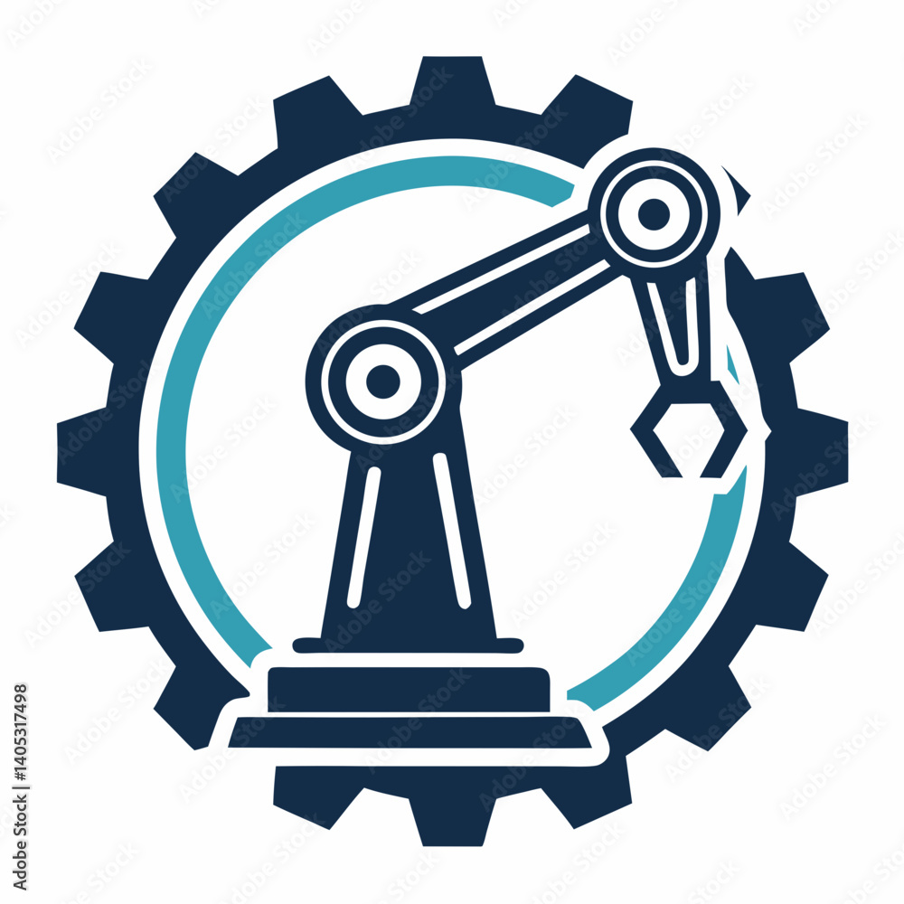 Design a vector logo for a robotics startup with a bold, striking ...