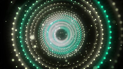 Wall Mural - abstract wireframe tunnel. colors wormhole. 3d portal grid. futuristic fantasy circle funnel. 3d ren
