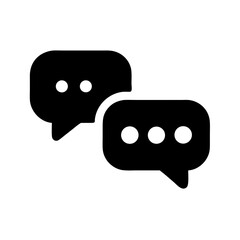 Aufkleber - Chat Bubbles Icon Representing Conversation and Communication