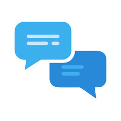 Aufkleber - Chat Bubbles Icon Representing Conversation and Communication