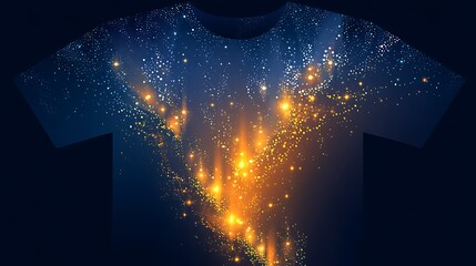 Wall Mural - celestial sparkles t shirt design of excellence in splendor beyond compare with grace in style