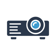 Aufkleber - Projector Icon Representing Visual Presentation and Display Equipment