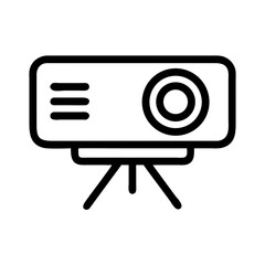 Aufkleber - Projector Icon Representing Visual Presentation and Display Equipment