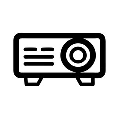 Aufkleber - Projector Icon Representing Visual Presentation and Display Equipment