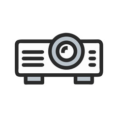 Aufkleber - Projector Icon Representing Visual Presentation and Display Equipment