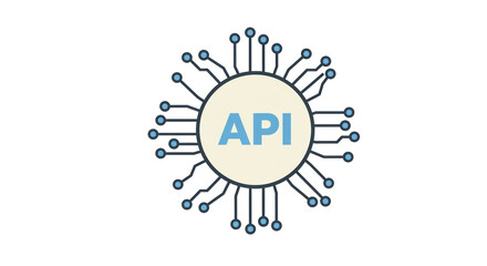 isolated api icon