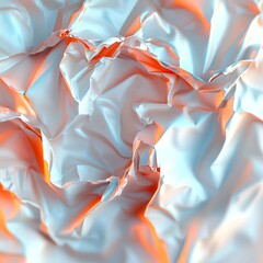 Fototapete -  Crumpled paper texture background vector, ideal for creative designs, giving a tactile and realistic handmade appearance